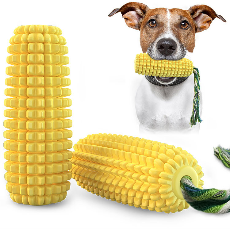 Corn Dog Stick - ألعاب مطاطية متينة وشائعة للكلاب على