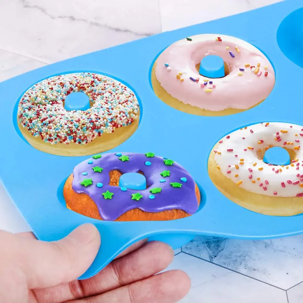 1/2 قطعة سيليكون الكعك دونات ق - مراجعة Donut Mold Silicone وسعره