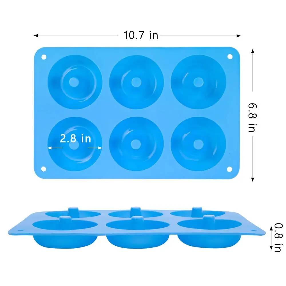 1/2 قطعة سيليكون الكعك دونات ق - مراجعة Donut Mold Silicone وسعره
